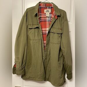Old Mill Olive Green Jacket with Plaid Lining